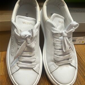 Valentino Women's Classic White Sneakers